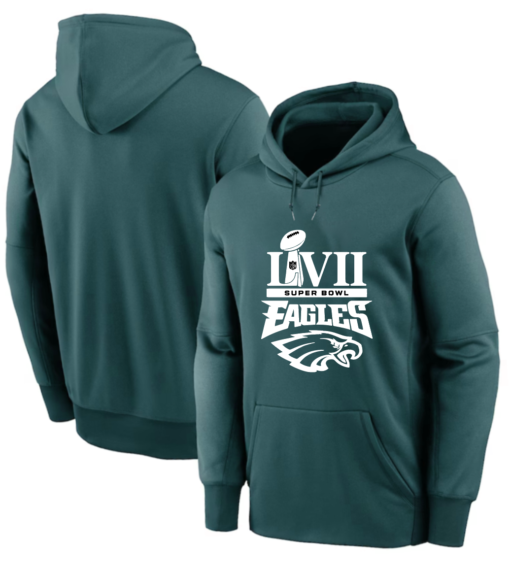 Men 2025 Philadelphia Eagles green hoodie style 23